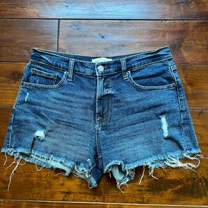 3” denim shorts